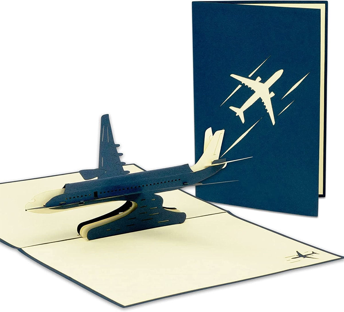 3D Pop-Up Karte Flugzeug, N147