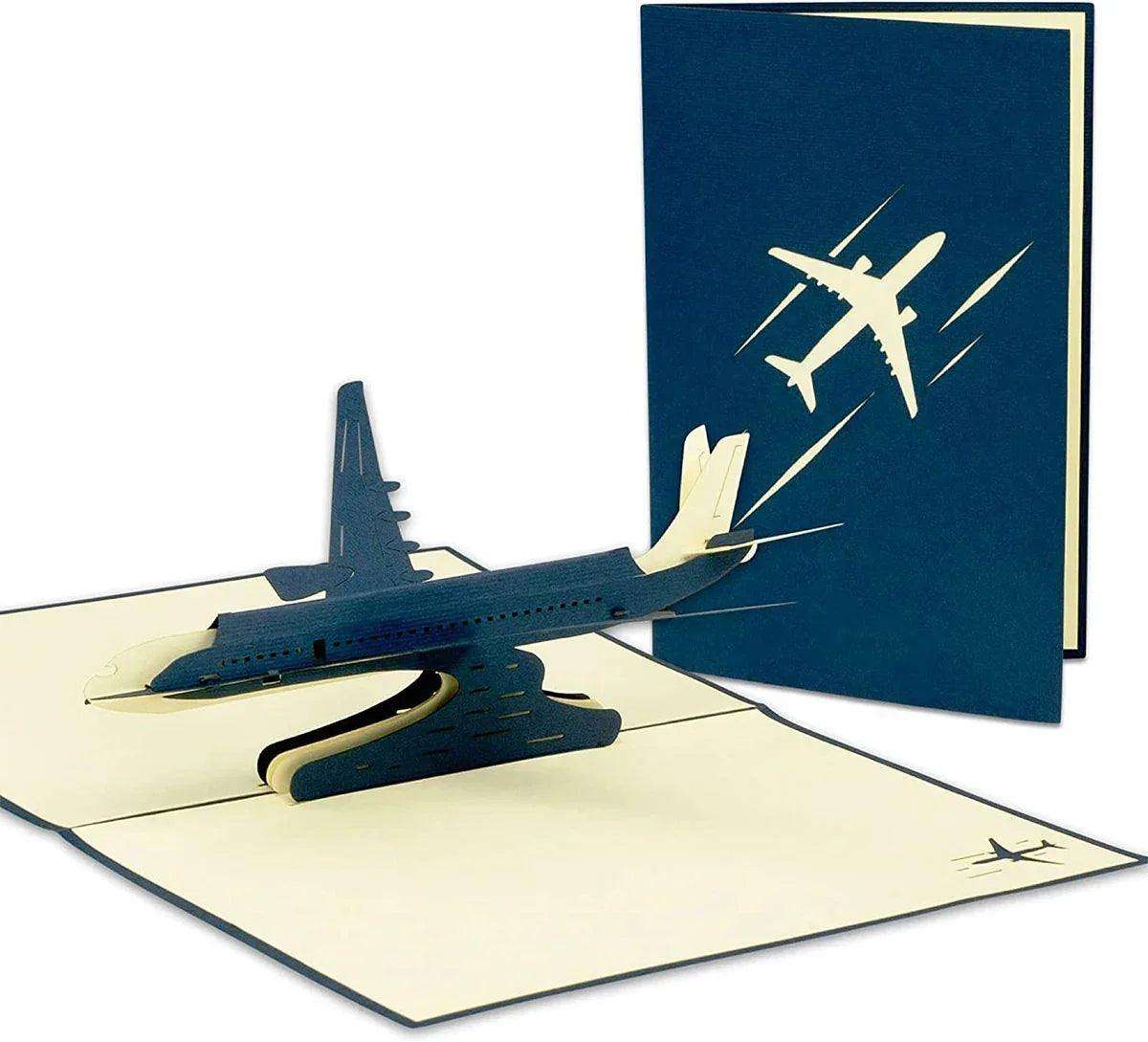 3D Pop-Up Karte Flugzeug, N147 - LINPopUp