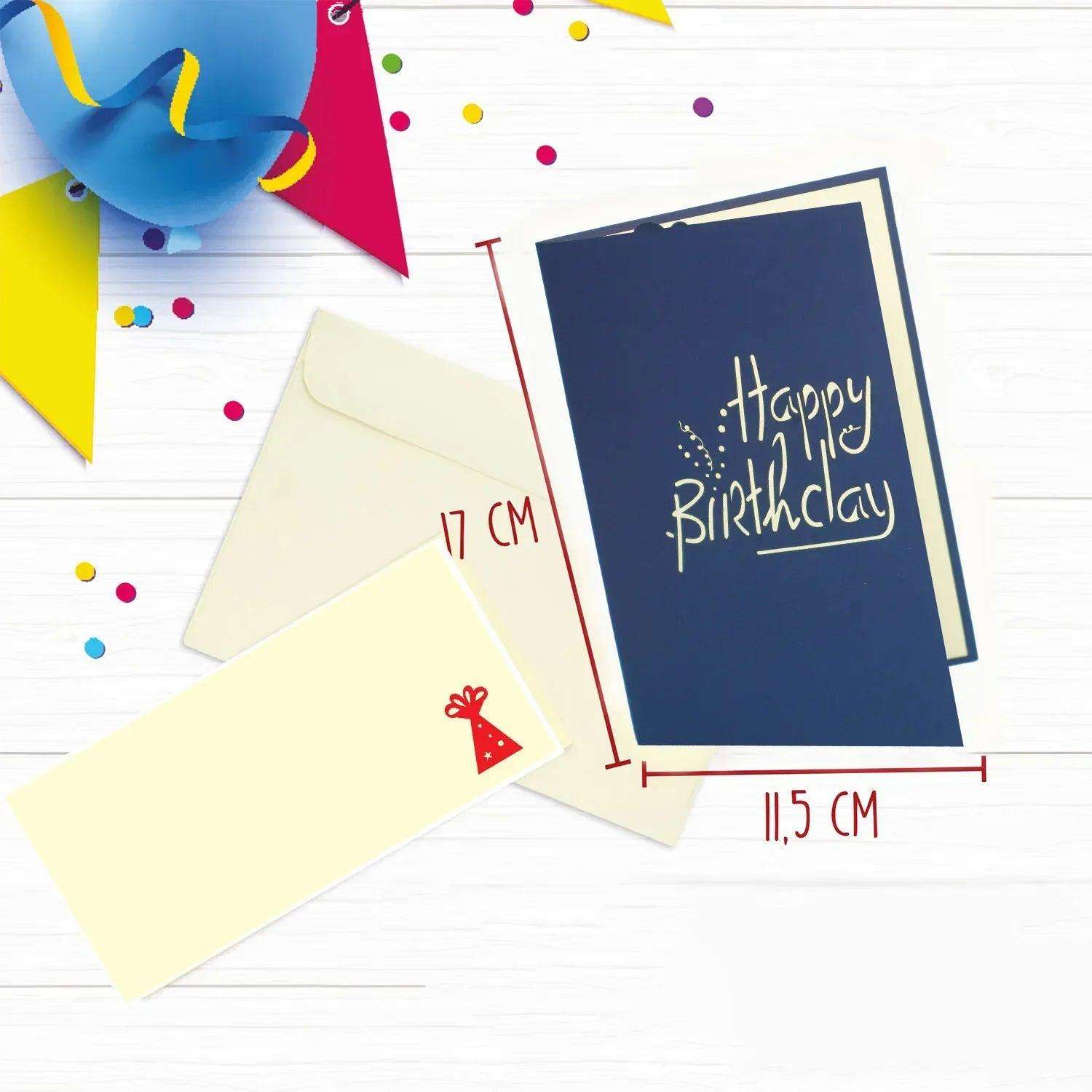Pop-Up-Karte zum Geburtstag – Zahl 40, Geburtstagseinladung & Jubiläum, N19 LINPopUp N19