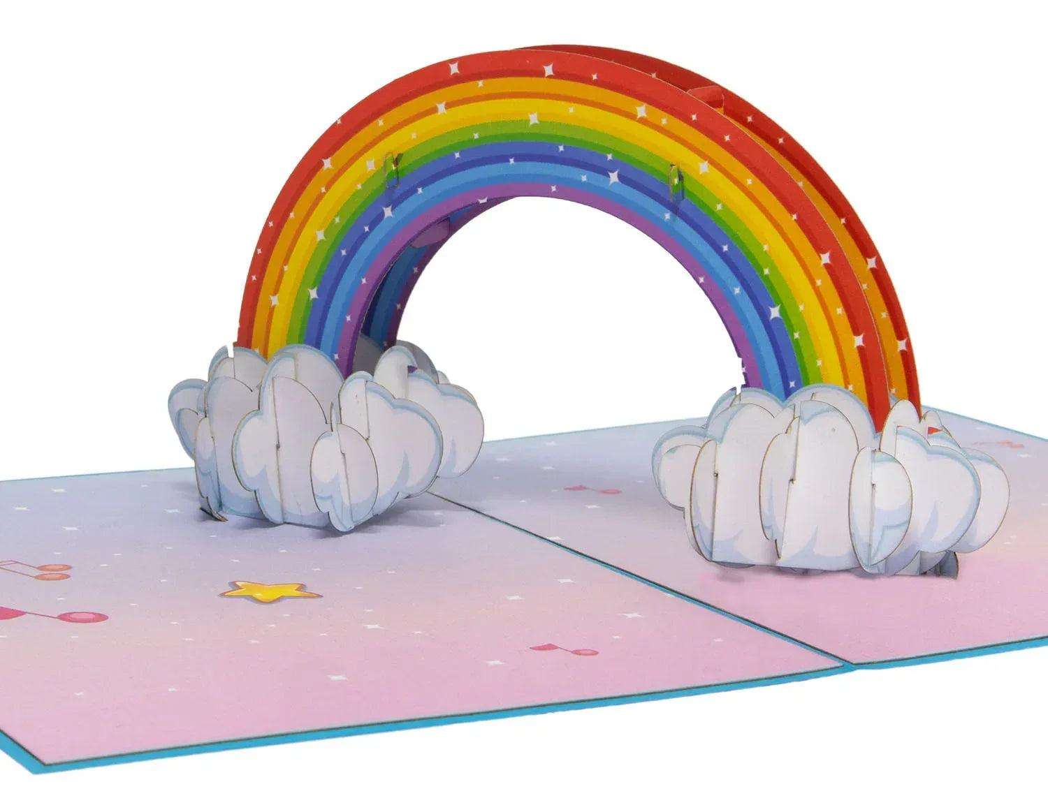 Pop-Up Karte - Regenbogen 3D LINPopUp Grußkarte - LINPopUp