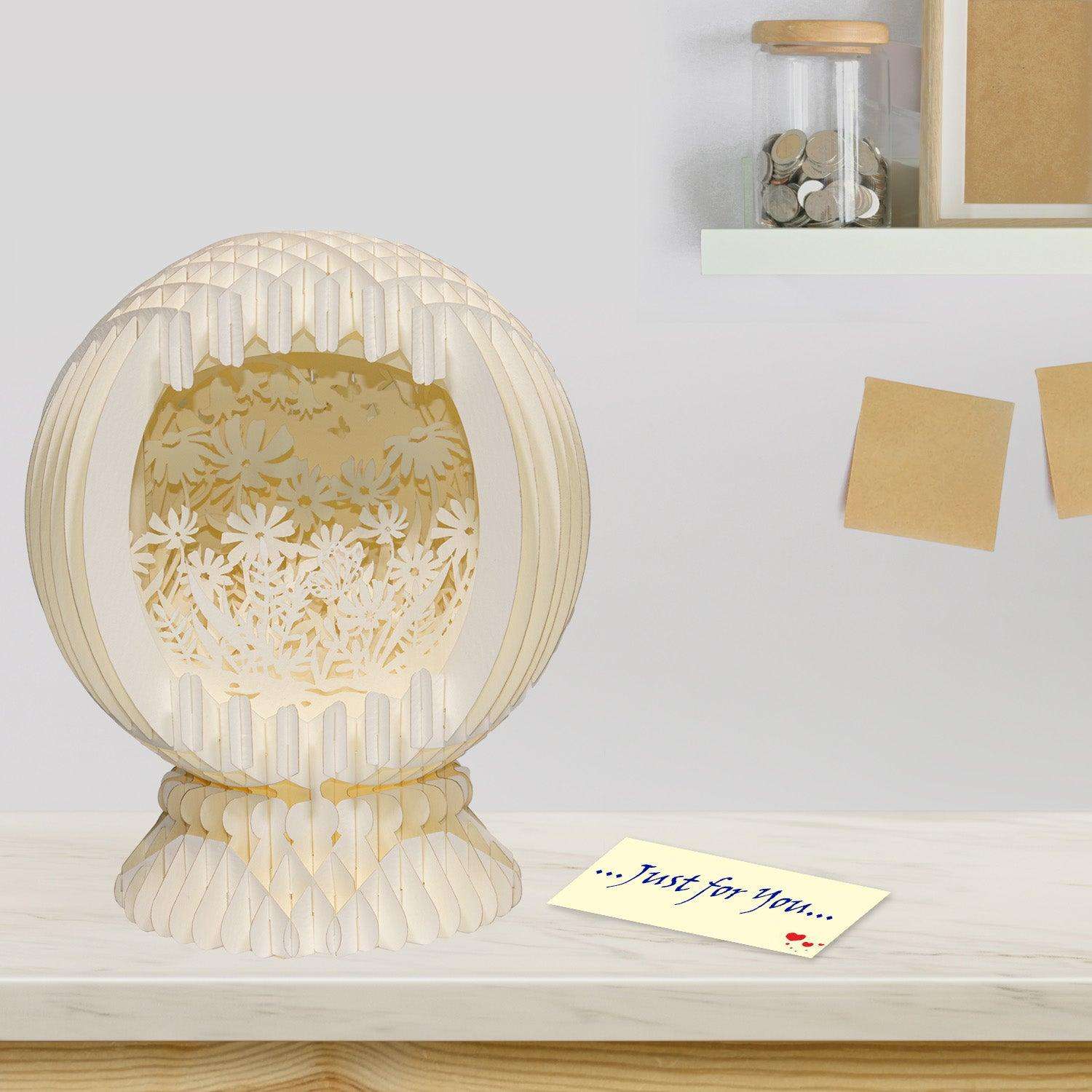 LINPopUp MagicPaper – 3D Pop-Up Blumen Garten Kugel - LINPopUp