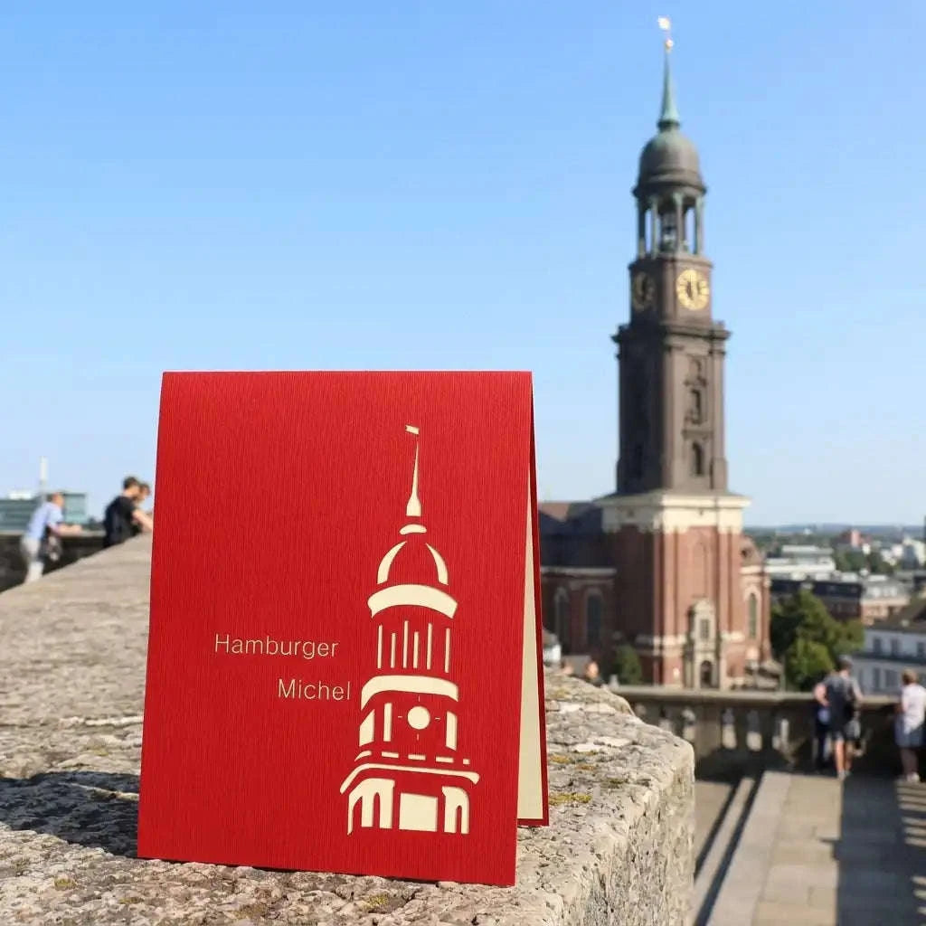 Pop-Up Karte Hamburg - 3D Stadtkarte Stadtbesichtigung Gutschein, N204 LINPopUp N204