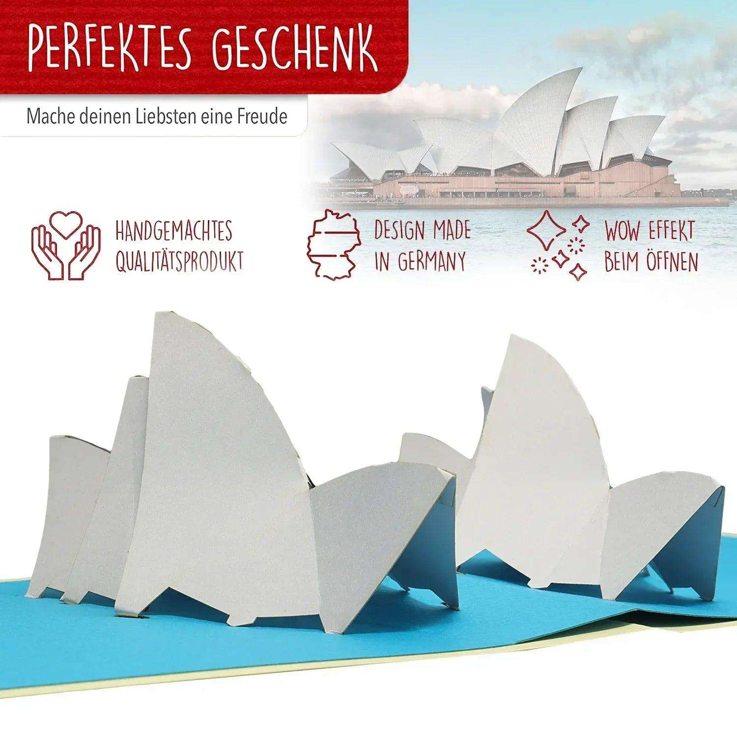 Pop-Up Karte Sydney - 3D Stadtkarte Weltreise Reisegutschein, N182 - LINPopUp
