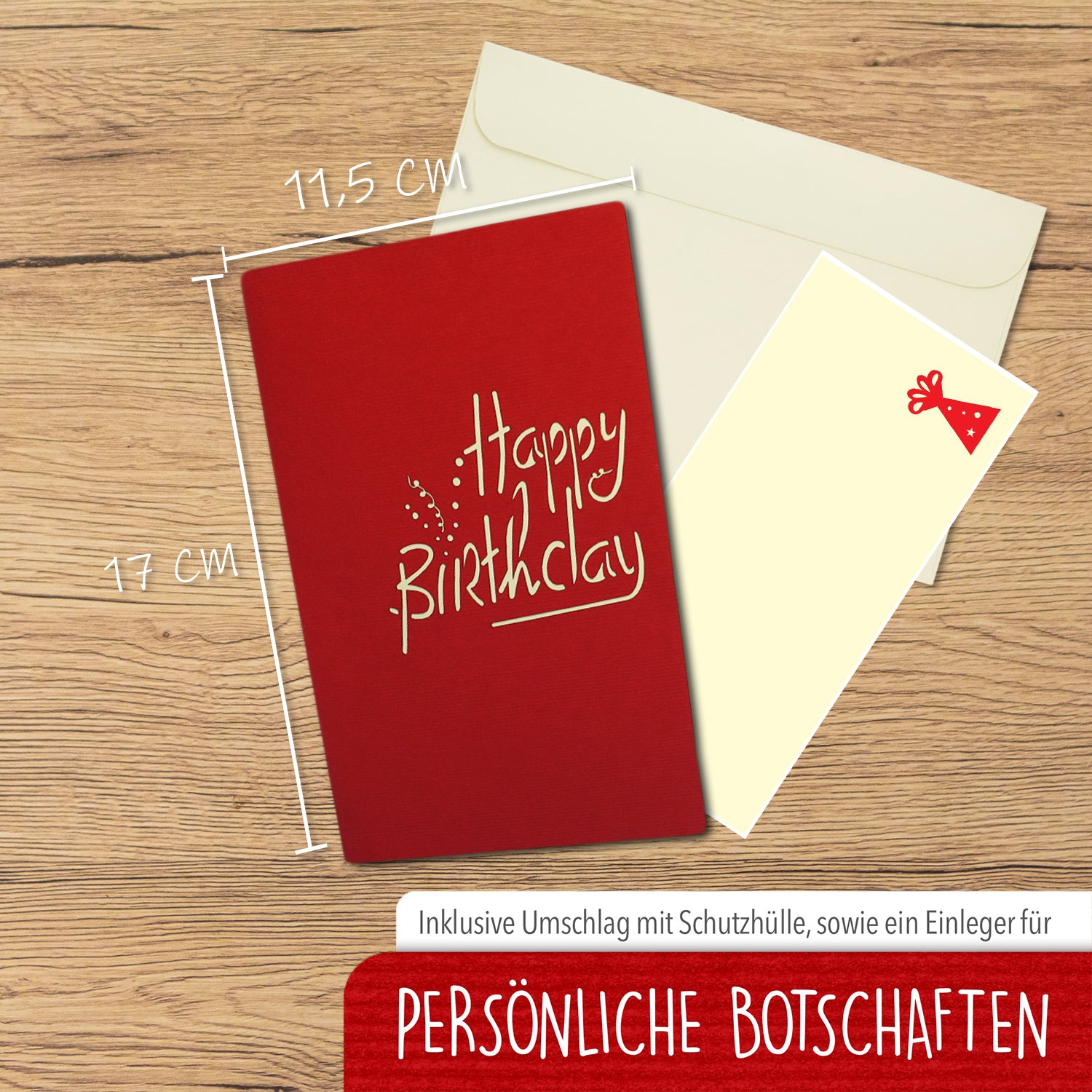 Pop-Up-Karte zum Geburtstag – Zahl 85, Geburtstagseinladung & Jubiläum, N245