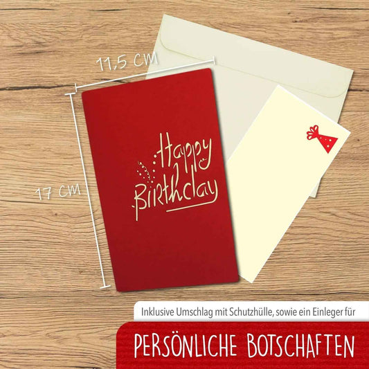Pop-Up-Karte zum Geburtstag – Zahl 85, Geburtstagseinladung & Jubiläum, N245