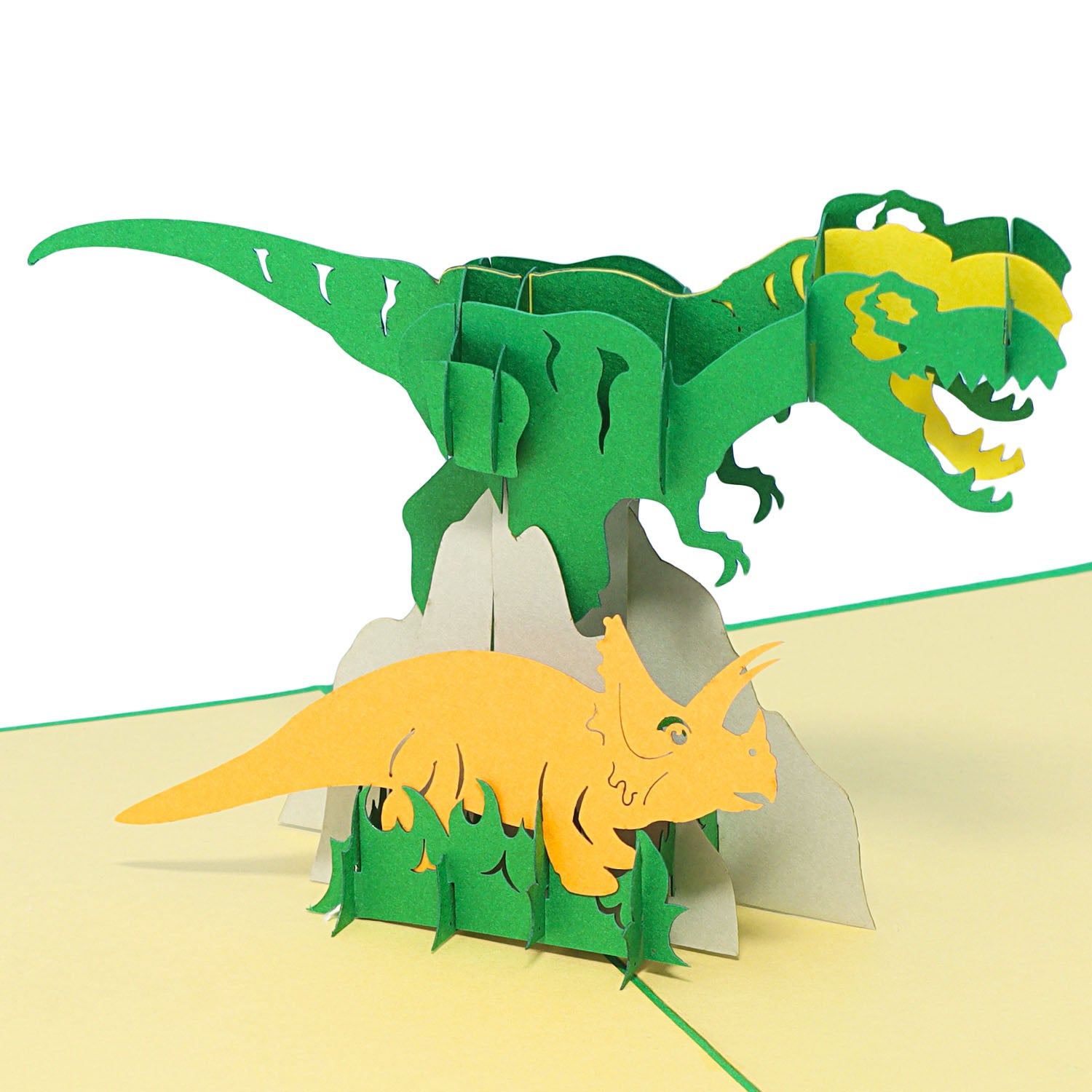 Pop-Up 3D Geburtstagskarte für Kinder - Kindergeburtstag Karte - Dinosaurier, N292