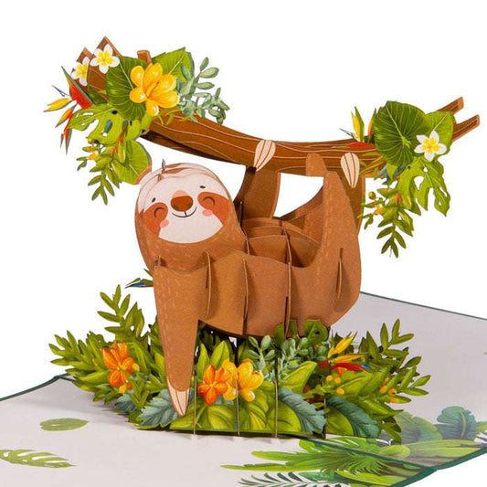 Pop-Up Karte 3D Faultier | LINpopUp LINPopUp 17887