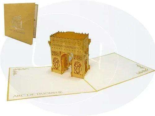 Pop-Up Karte Arc de Triomphe - 3D Stadtkarte Stadtbesichtigung Gutschein, N179 LINPopUp N179-2