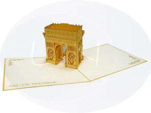 Pop-Up Karte Arc de Triomphe - 3D Stadtkarte Stadtbesichtigung Gutschein, N179 LINPopUp N179-2