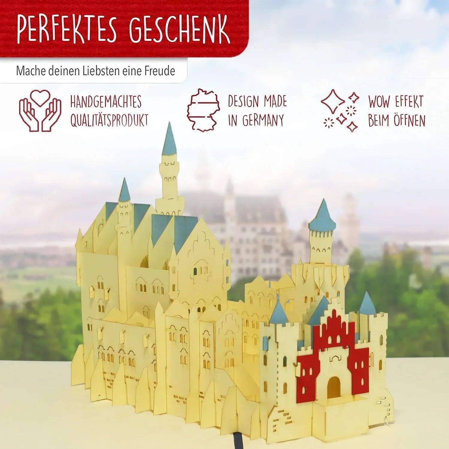 Pop-Up Karte Bayern - 3D Stadtkarte Stadtbesichtigung Gutschein, N175 LINPopUp N175