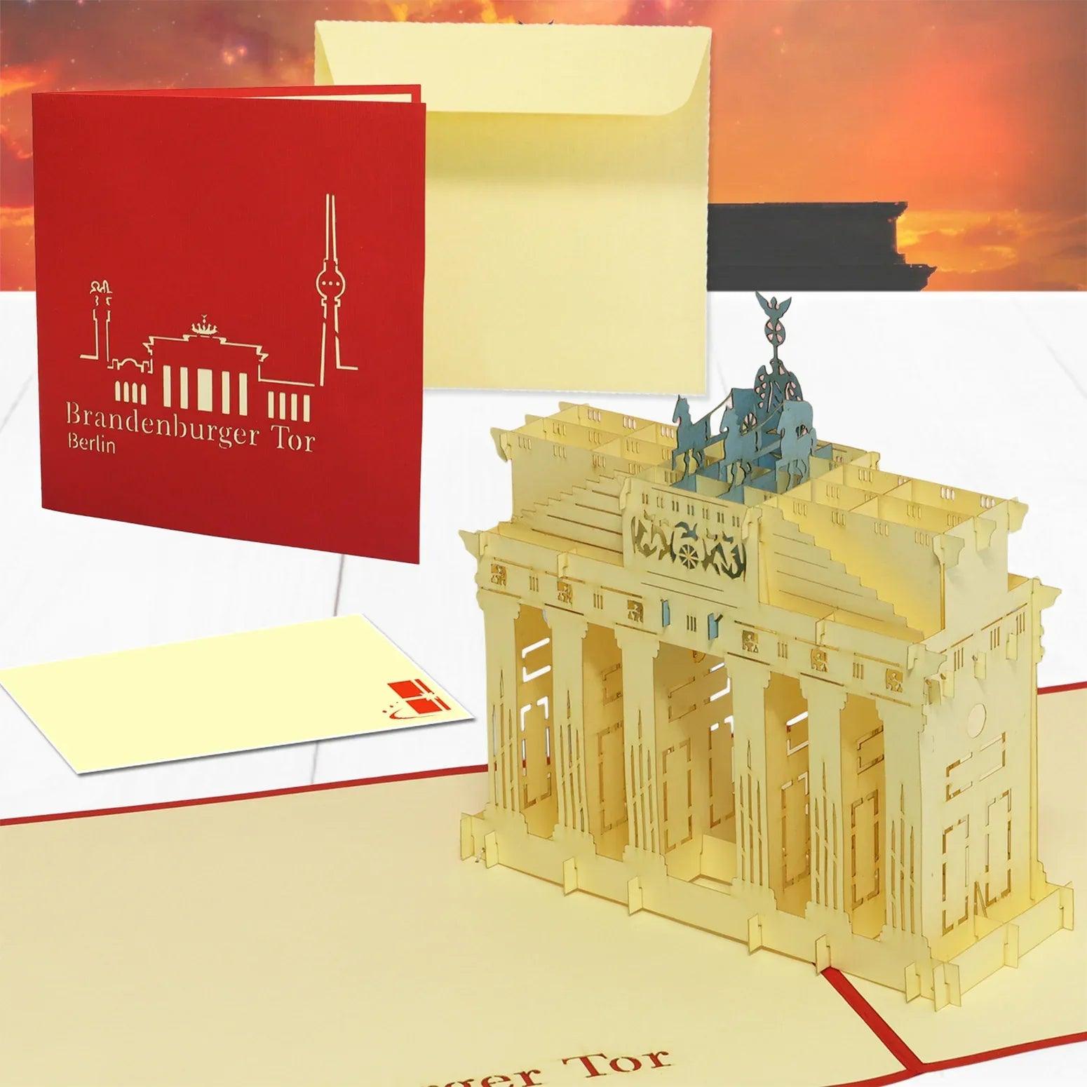 Pop-Up Karte Berlin - 3D Stadtkarte Stadtbesichtigung Gutschein, N172 - LINPopUp