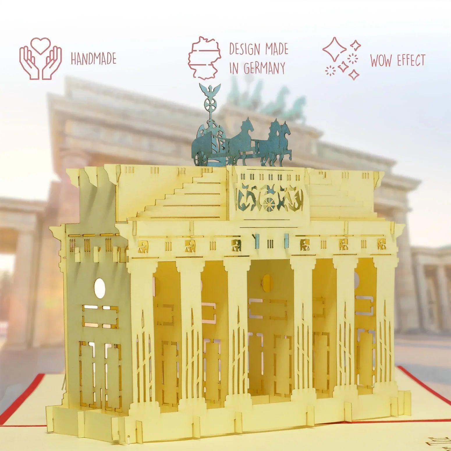 Pop-Up Karte Berlin - 3D Stadtkarte Stadtbesichtigung Gutschein, N172 - LINPopUp