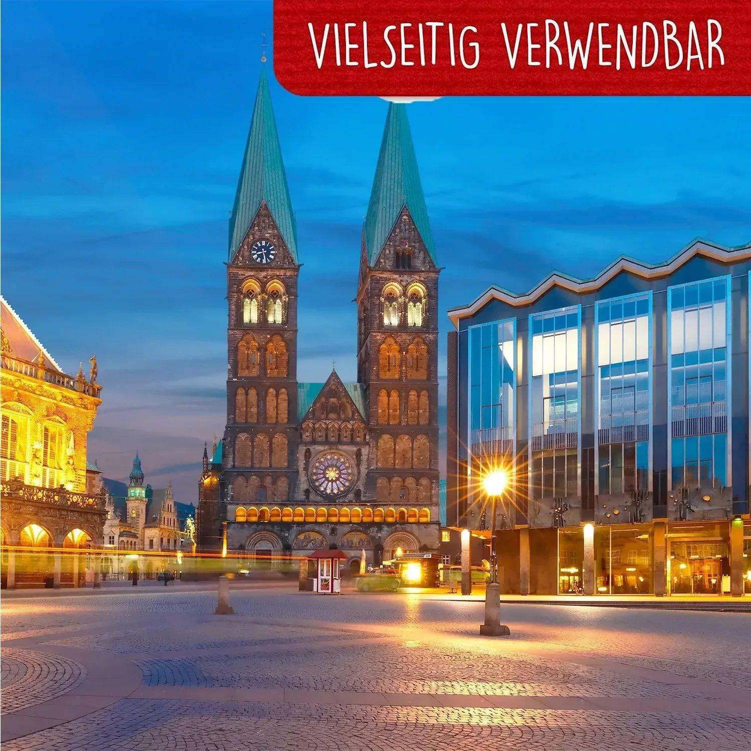 Pop-Up Karte Bremen - 3D Stadtkarte Stadtbesichtigung Gutschein, N222 LINPopUp N222