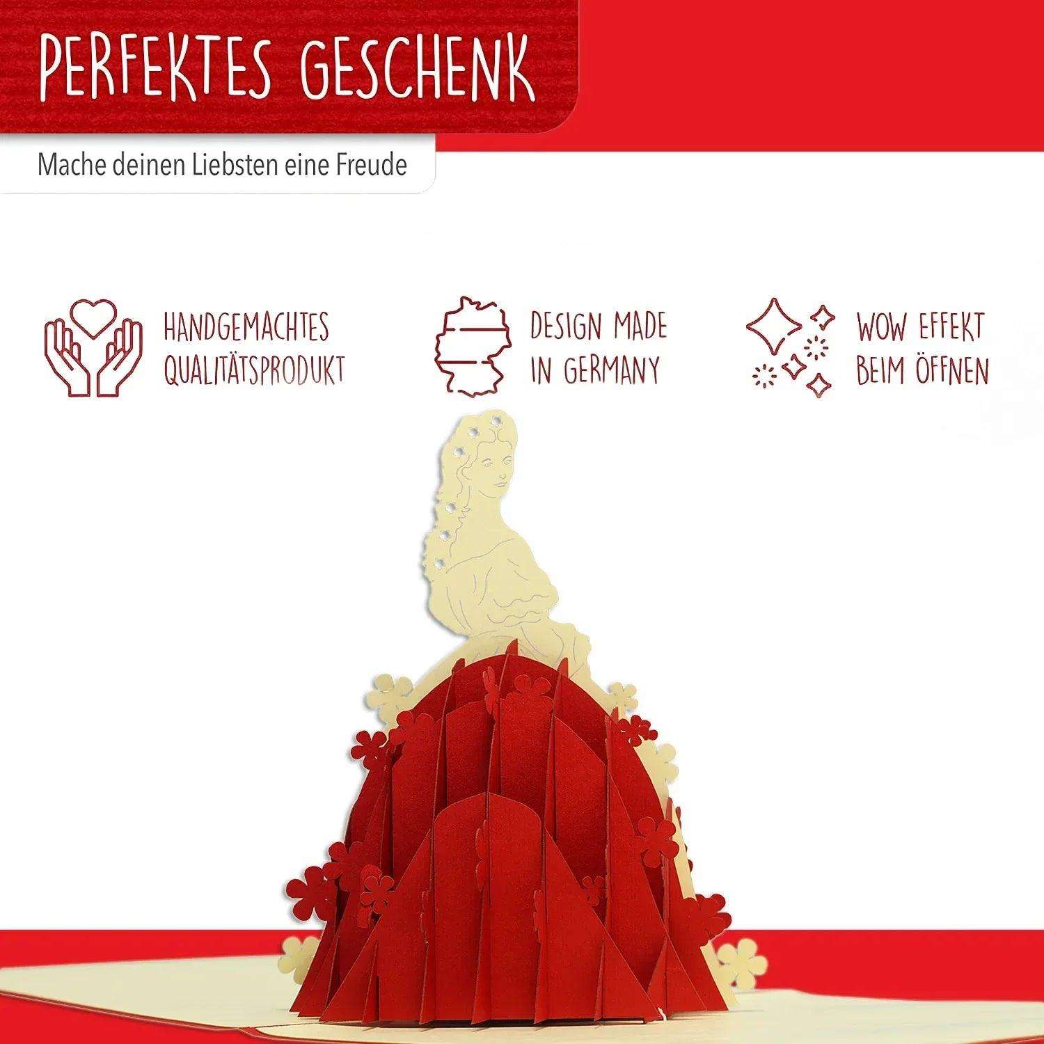 Pop-Up Karte Elisabeth von Österreich-Ungarn - 3D Stadtkarte Stadtbesichtigung Gutschein, N237 - LINPopUp