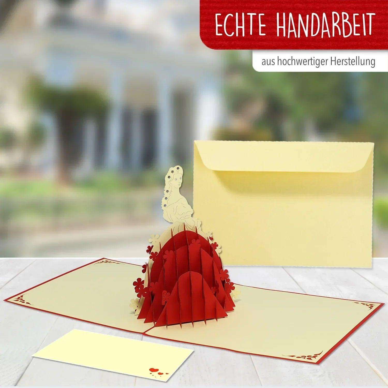 Pop-Up Karte Elisabeth von Österreich-Ungarn - 3D Stadtkarte Stadtbesichtigung Gutschein, N237 - LINPopUp