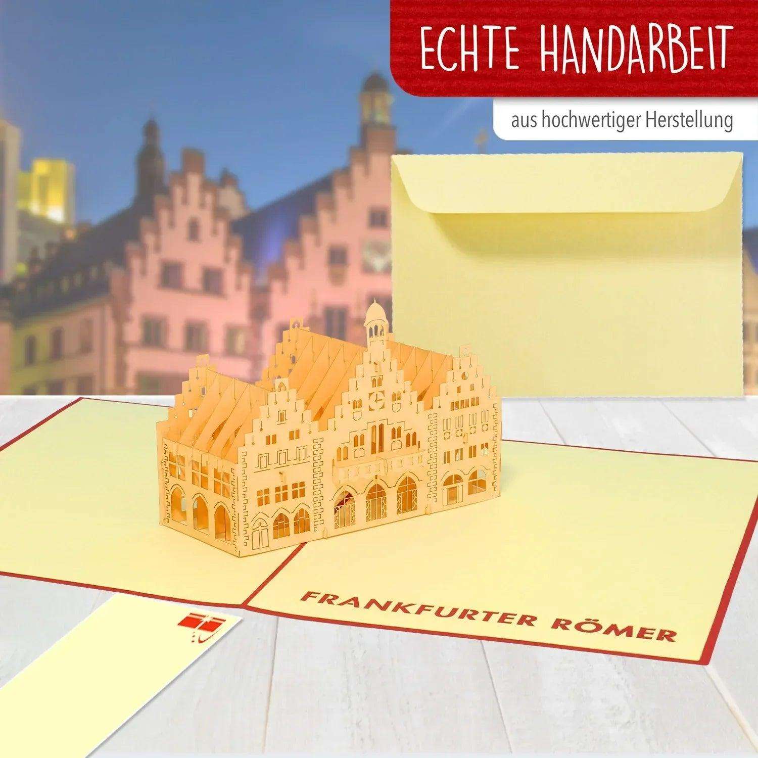 Pop-Up Karte Frankfurt - 3D Stadtkarte Stadtbesichtigung Gutschein, N217 LINPopUp N217