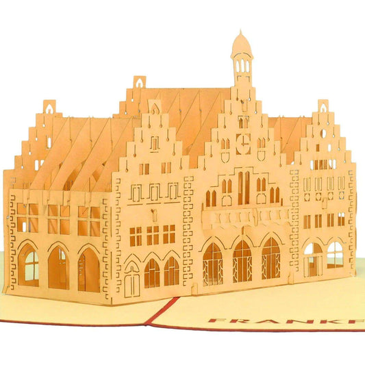 Pop-Up Karte Frankfurt - 3D Stadtkarte Stadtbesichtigung Gutschein, N217 LINPopUp N217