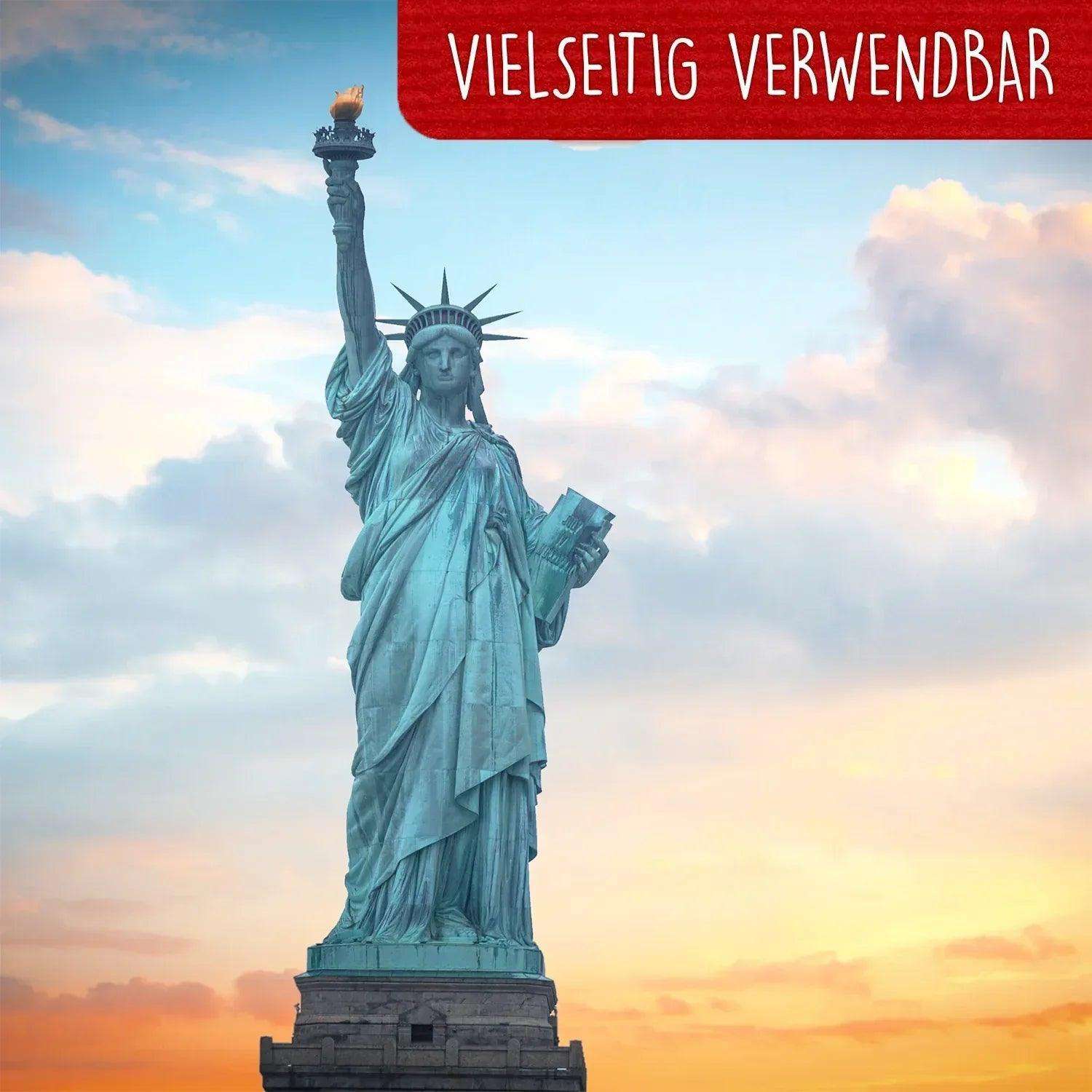 Pop-Up Karte Freiheitsstatue - 3D Stadtkarte Stadtbesichtigung Gutschein, N186 LINPopUp N186