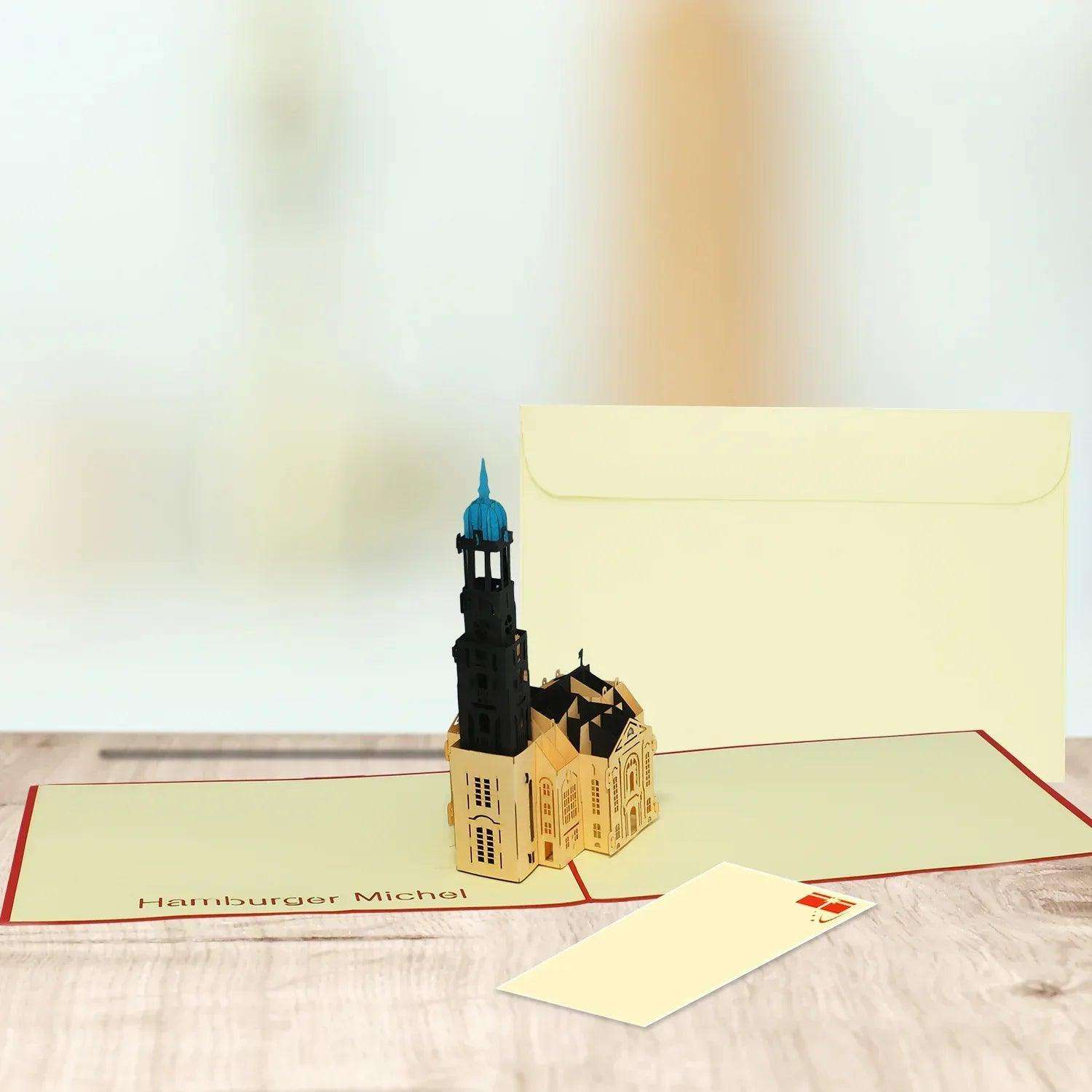 Pop-Up Karte Hamburg - 3D Stadtkarte Stadtbesichtigung Gutschein, N204 LINPopUp N204