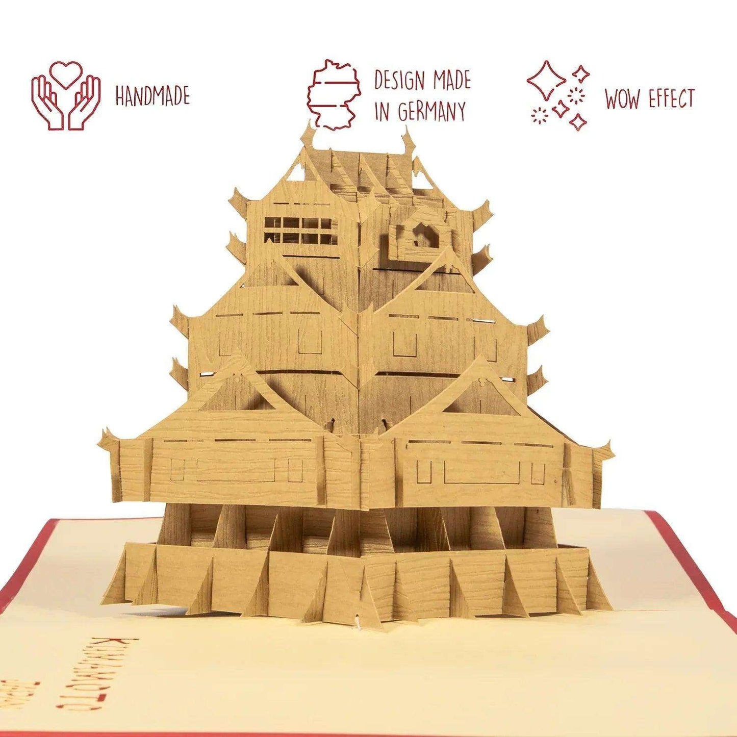 Pop-Up Karte Japan - 3D Stadtkarte Stadtbesichtigung Gutschein, N165 - LINPopUp