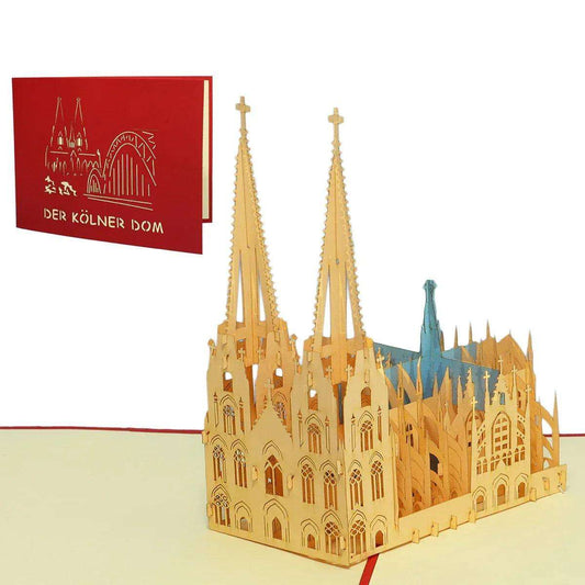 Pop-Up Karte Köln - 3D Stadtkarte Stadtbesichtigung Gutschein, N168 LINPopUp N168