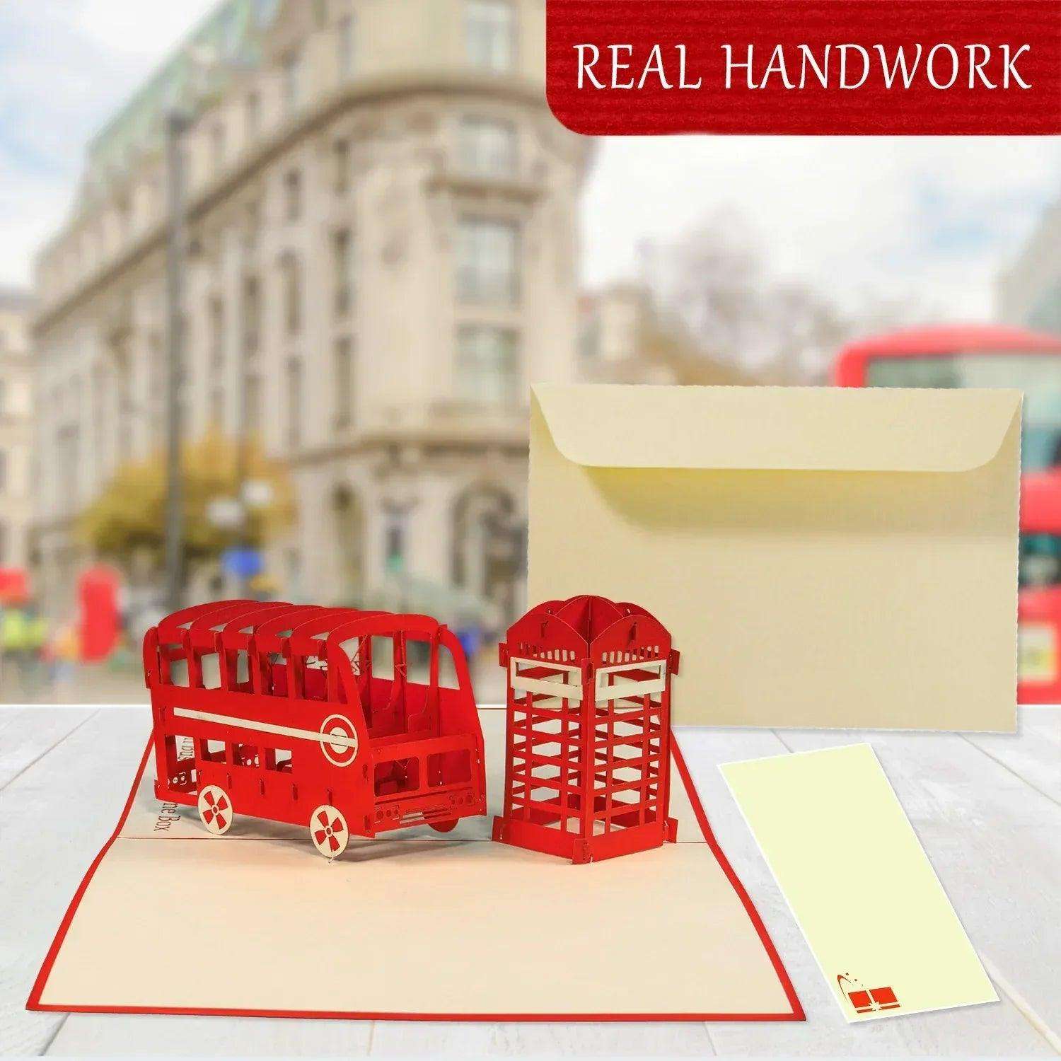 Pop-Up Karte London - 3D Stadtkarte Stadtbesichtigung Gutschein, N162 - LINPopUp