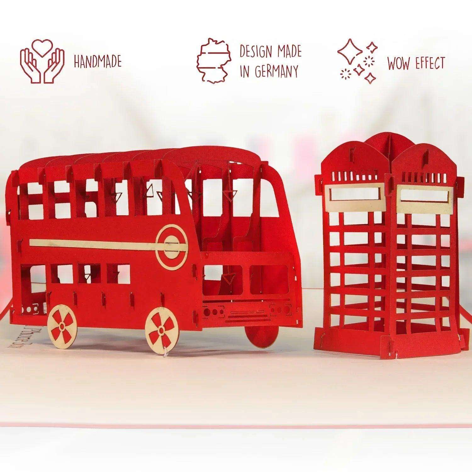 Pop-Up Karte London - 3D Stadtkarte Stadtbesichtigung Gutschein, N162 - LINPopUp