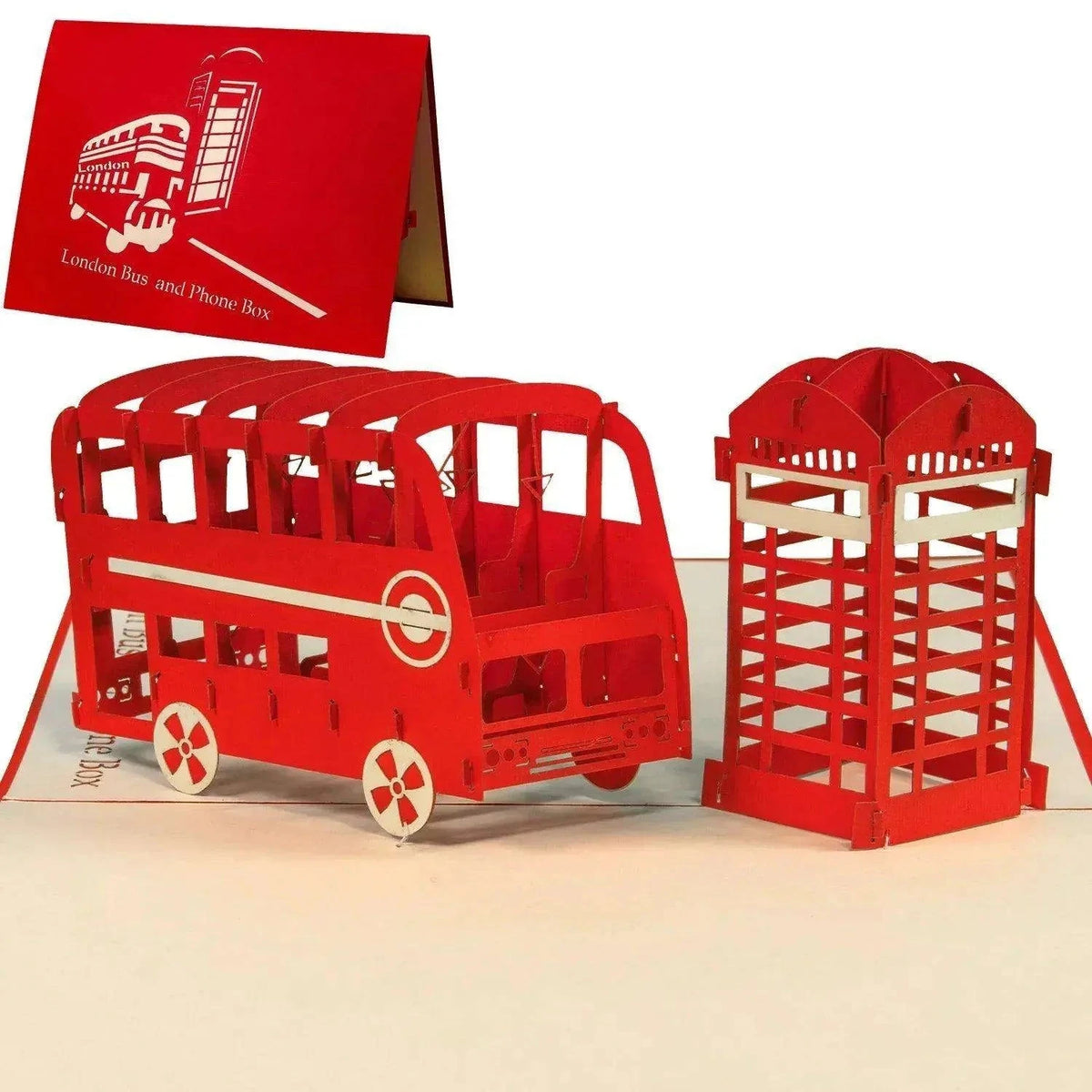 Pop-Up Karte London - 3D Stadtkarte Stadtbesichtigung Gutschein, N162 - LINPopUp