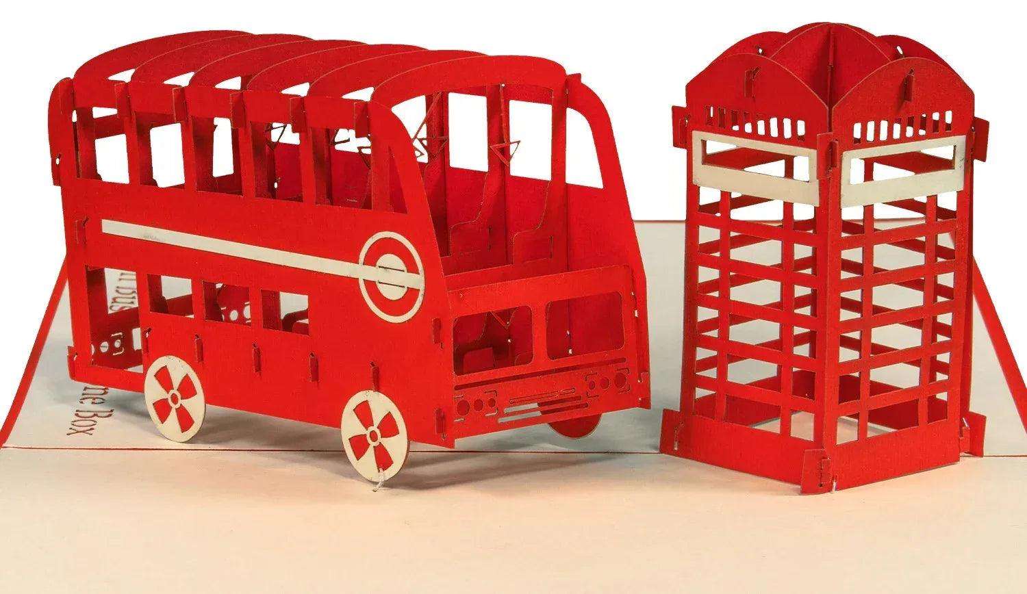 Pop-Up Karte London - 3D Stadtkarte Stadtbesichtigung Gutschein, N162 - LINPopUp