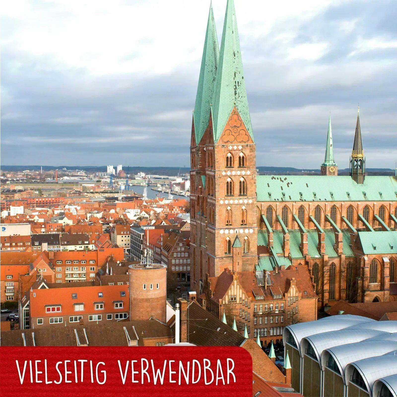 Pop-Up Karte Lübeck - 3D Stadtkarte Stadtbesichtigung Gutschein, N219 - LINPopUp