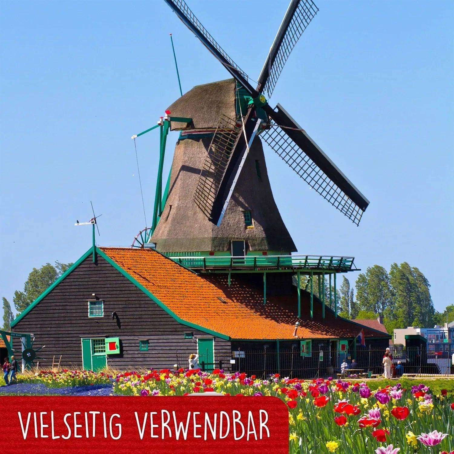 Pop-Up Karte Mühle - 3D Glückwunschkarte Geburtstag Reisegutschein, N185 LINPopUp N185