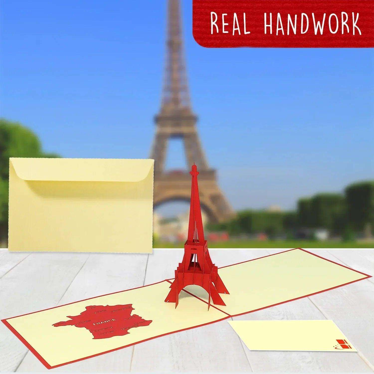 Pop-Up Karte Paris - 3D Stadtkarte Stadtbesichtigung Gutschein, N178 - LINPopUp
