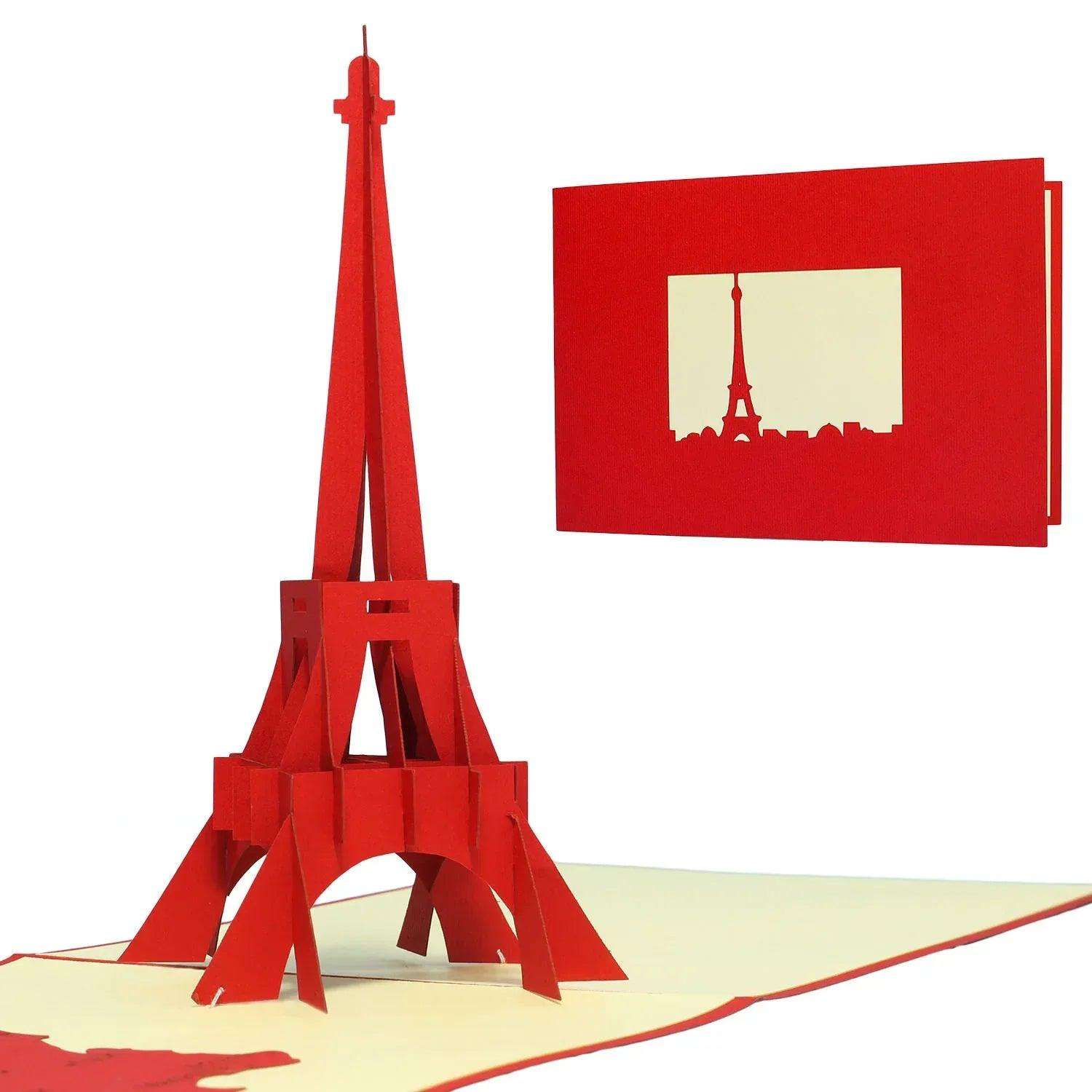 Pop-Up Karte Paris - 3D Stadtkarte Stadtbesichtigung Gutschein, N178 LINPopUp N178