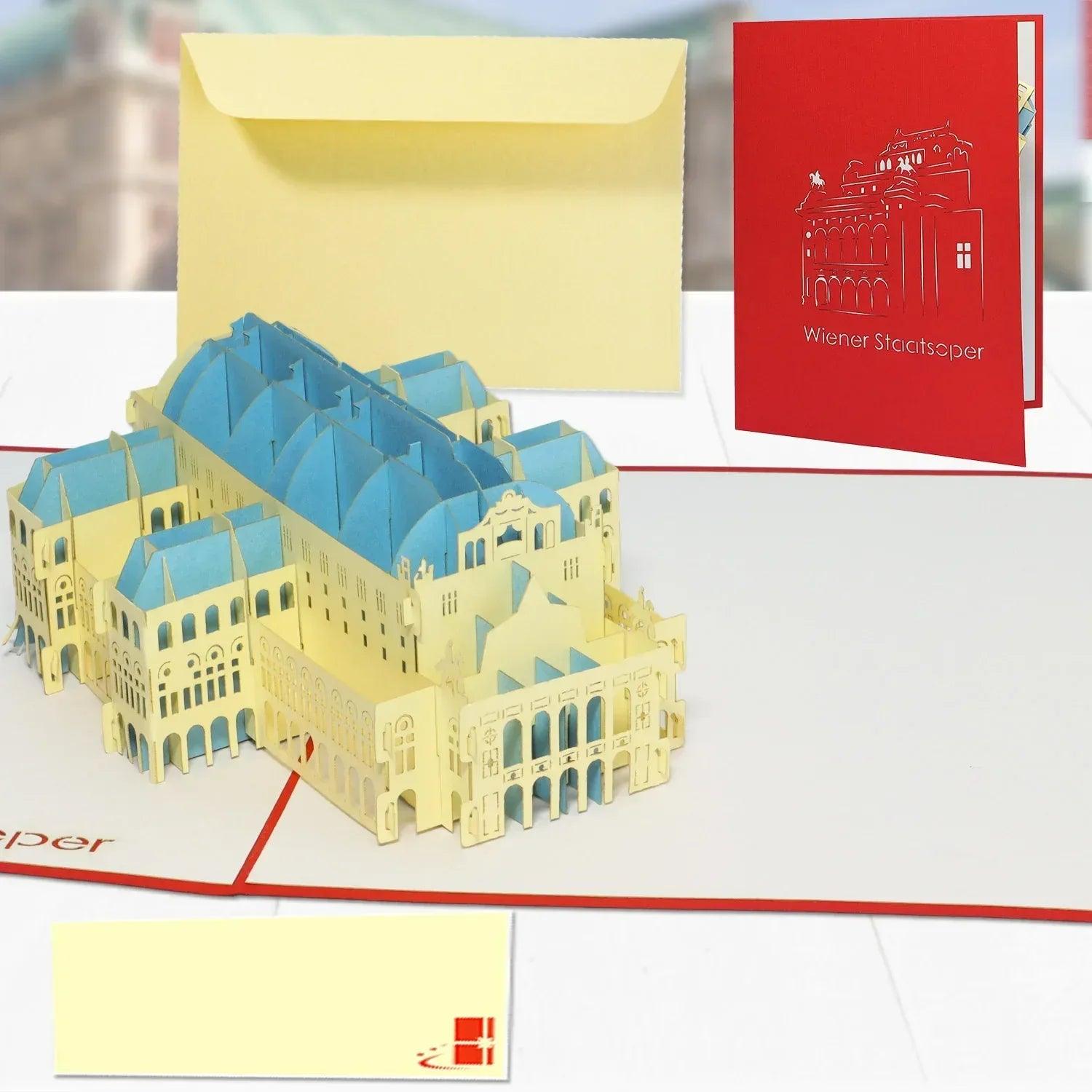 Pop-Up Karte Wien - 3D Stadtkarte Stadtbesichtigung Gutschein, N261 - LINPopUp