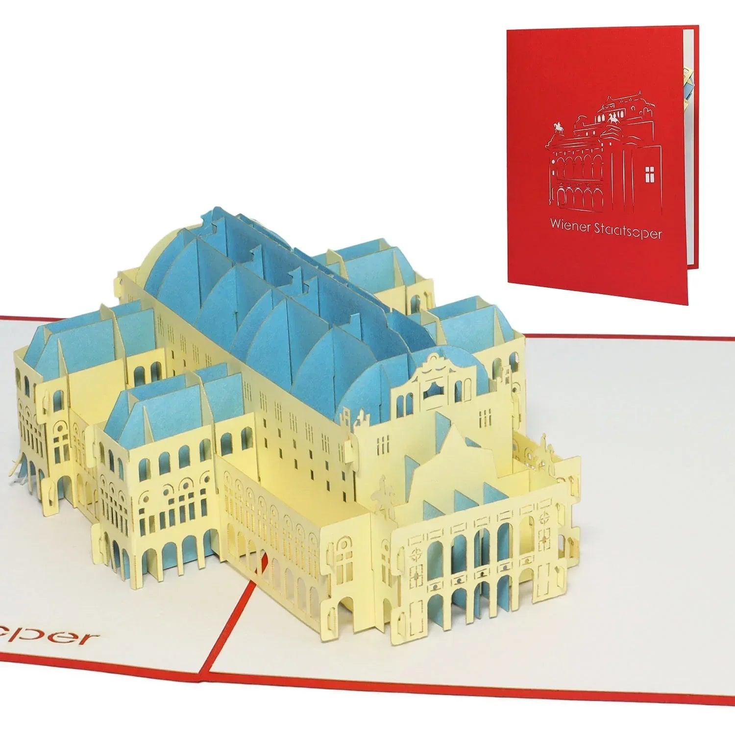 Pop-Up Karte Wien - 3D Stadtkarte Stadtbesichtigung Gutschein, N261 - LINPopUp
