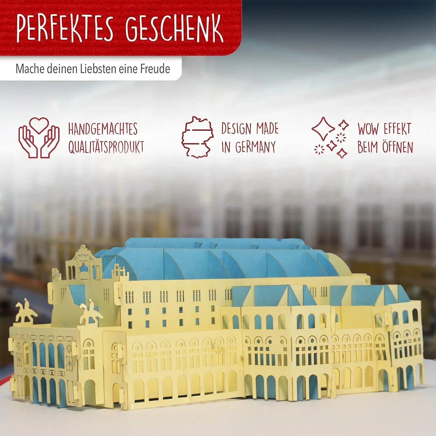 Pop-Up Karte Wien - 3D Stadtkarte Stadtbesichtigung Gutschein, N261 - LINPopUp