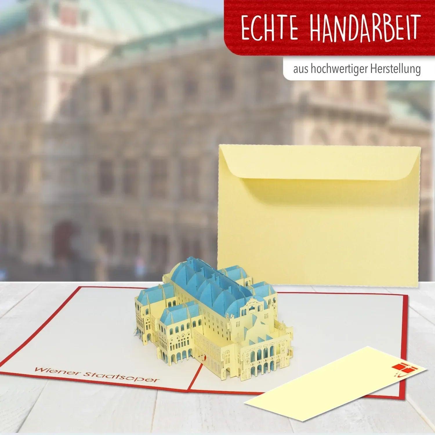 Pop-Up Karte Wien - 3D Stadtkarte Stadtbesichtigung Gutschein, N261 - LINPopUp