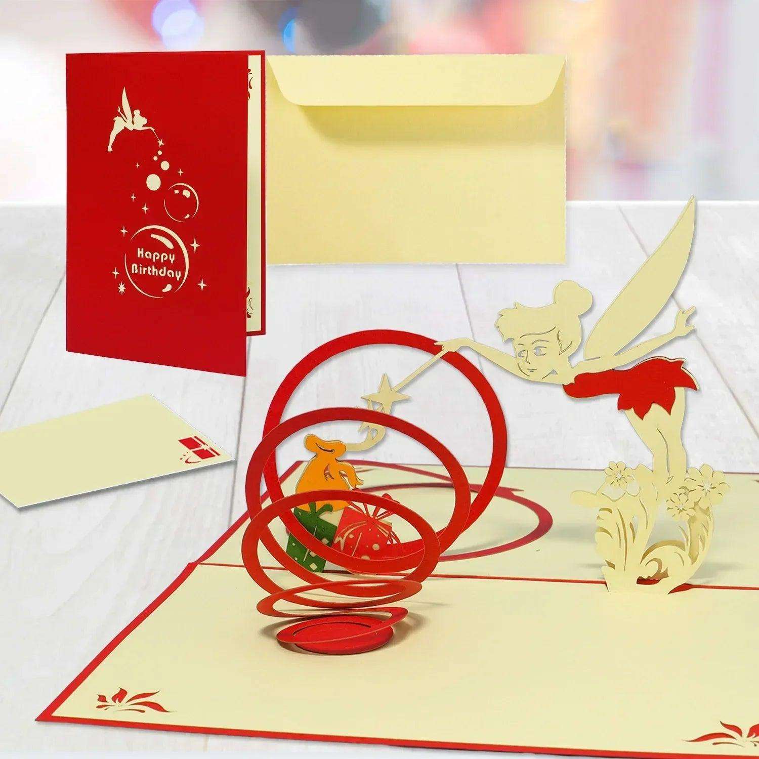 3D Pop-Up Karte Elfe, N14 - LINPopUp