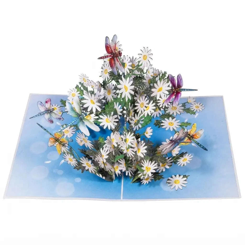 XXL Gänseblümchen Pop Up Karte – Große 3D Grußkarte Blumen | LINPopUp LINPopUp 17889-N376