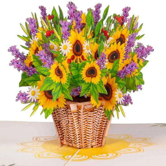 Pop Up Karte 3D Sonnenblumen – Grußkarte Geburtstag & Muttertag | LINPopUp LINPopUp 17576-N335