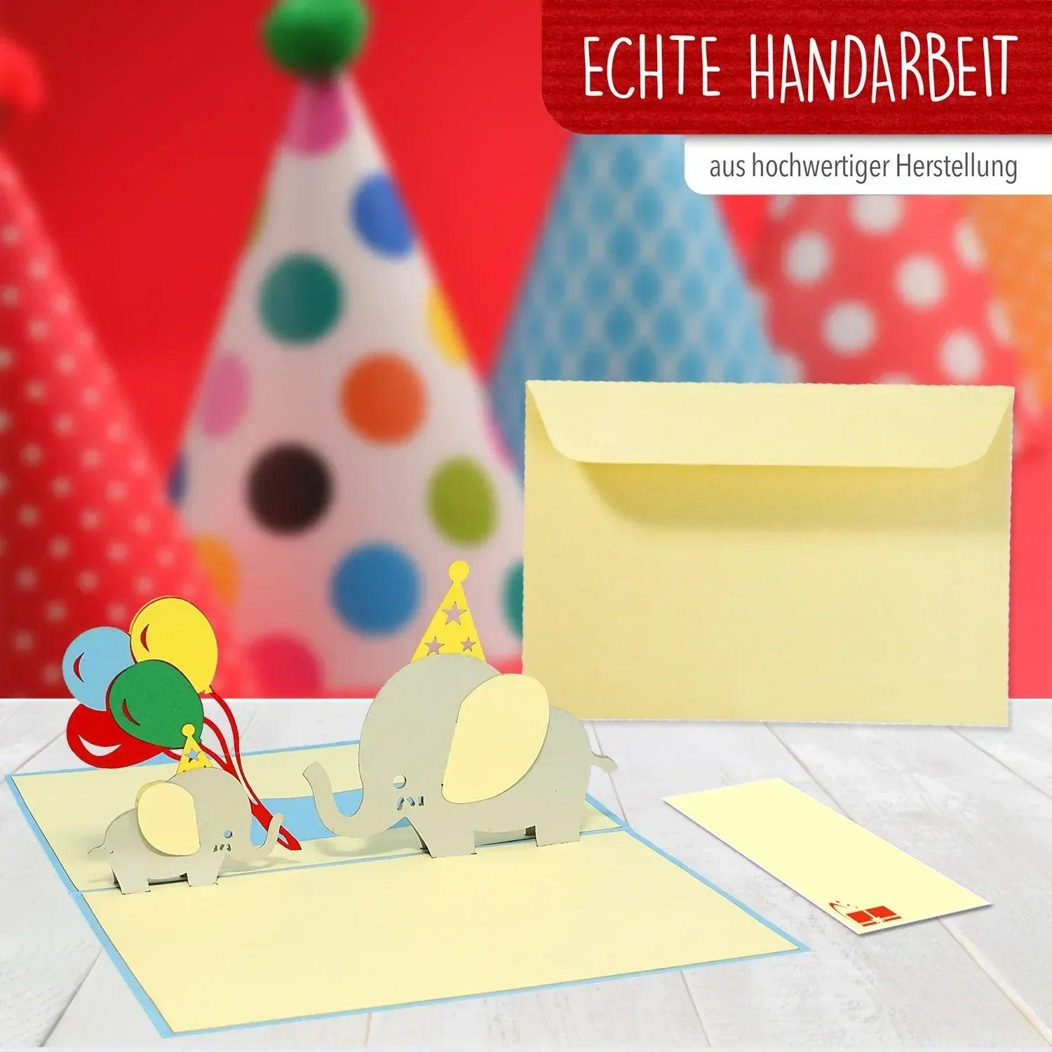 3D Pop-Up Karte Geburt - Geburtskarte, Einladungskarten Taufe, Willkommensfeier, Babyparty, N288 - LINPopUp