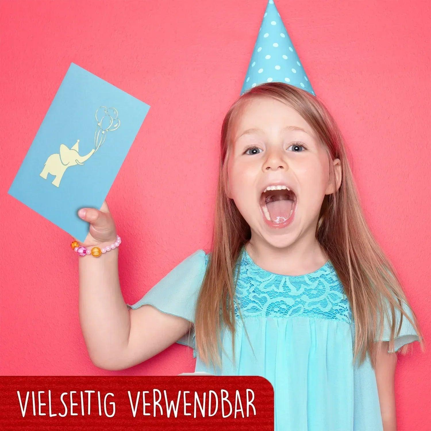 3D Pop-Up Karte Geburt - Geburtskarte, Einladungskarten Taufe, Willkommensfeier, Babyparty, N288 - LINPopUp