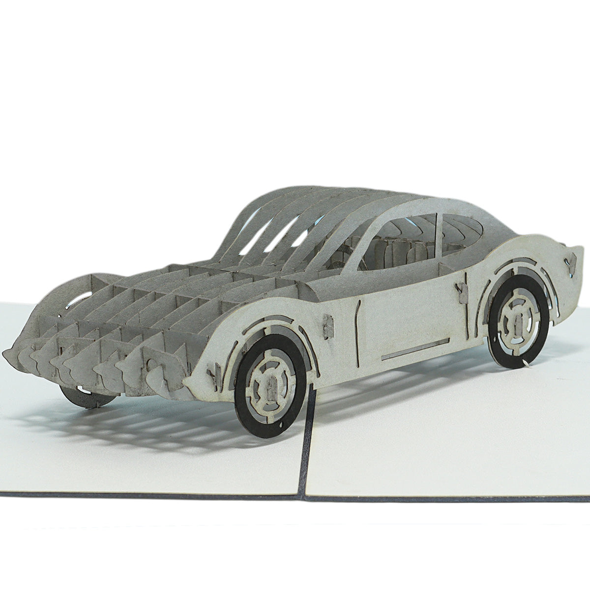 3D Pop-Up Karte Auto - Grußkarte, Geburtstagskarte, Geschenkidee Autofans, Männer, Junge & Technik-Fans, N397