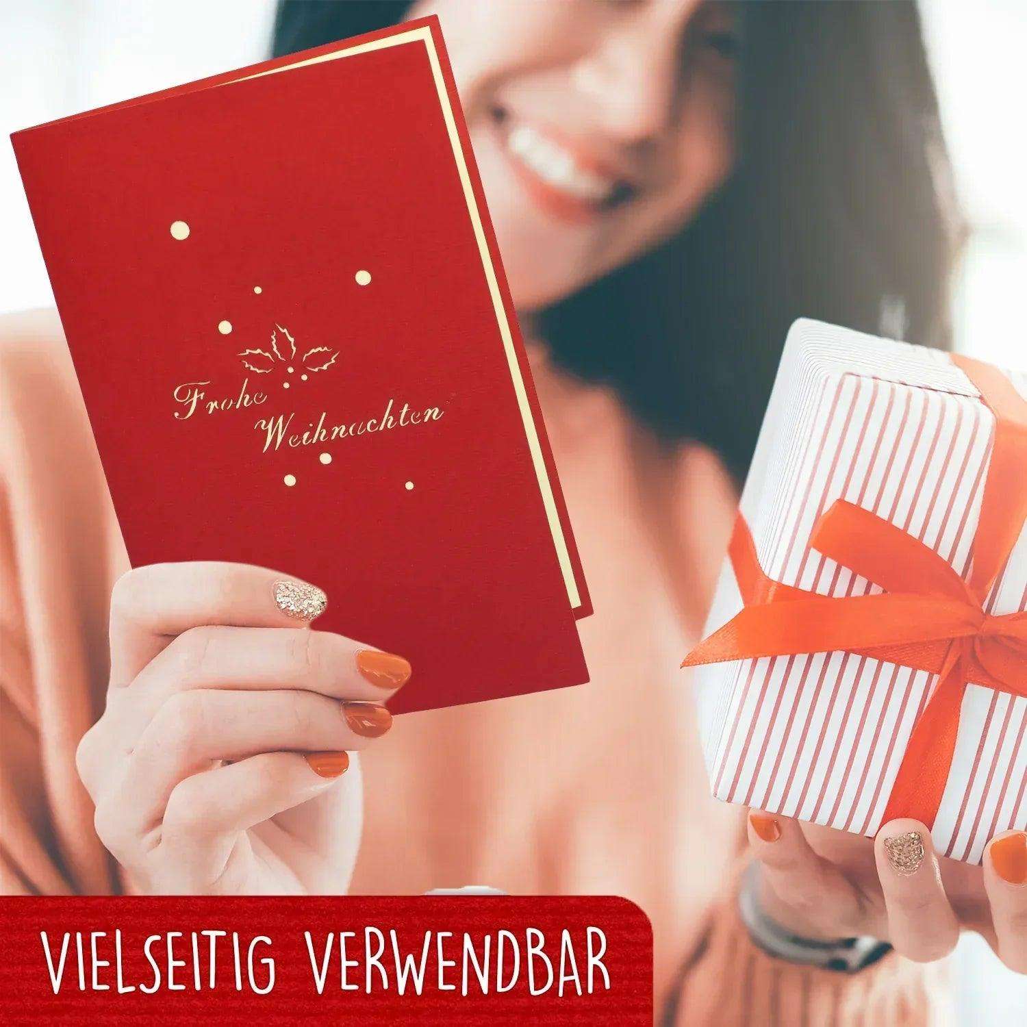 Pop Up Weihnachtskarte 3D - Rentier, N408 - LINPopUp