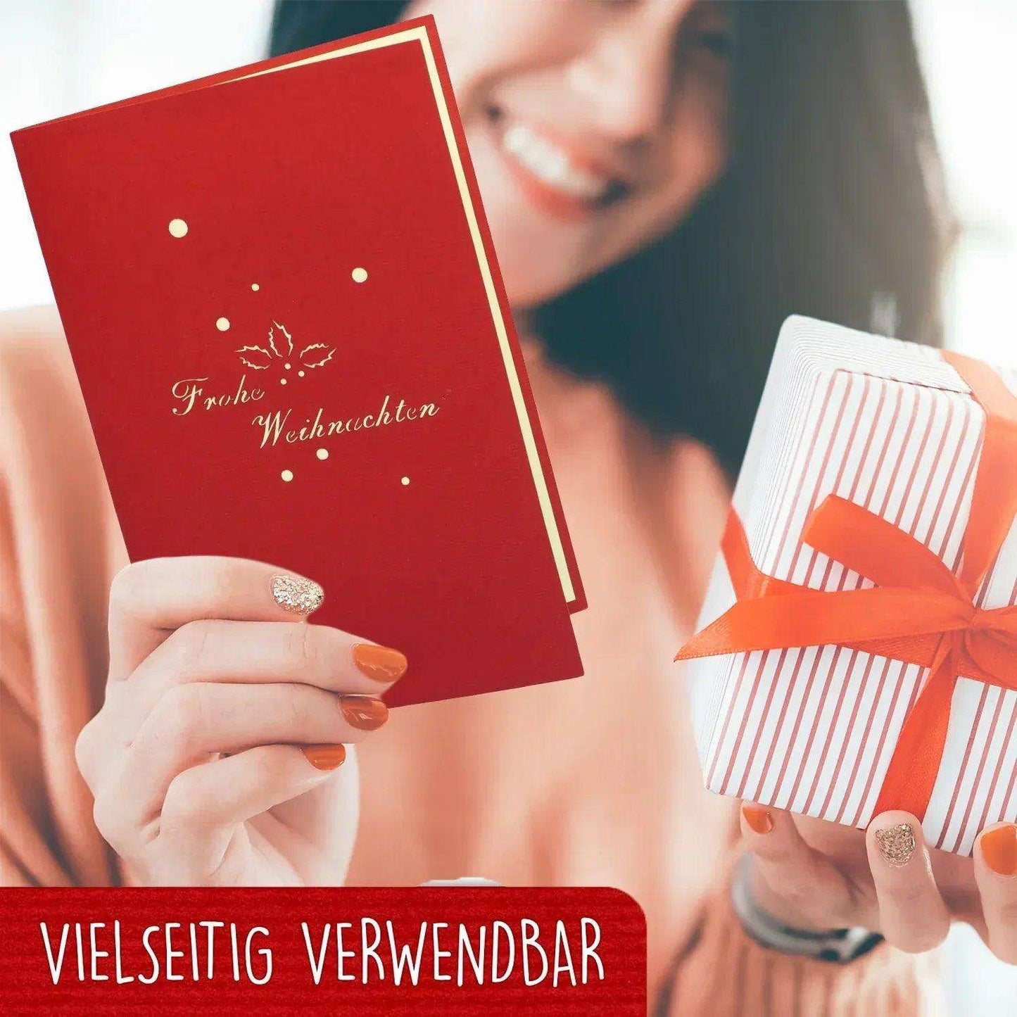 Pop Up Weihnachtskarte 3D - Rentier, N408 - LINPopUp
