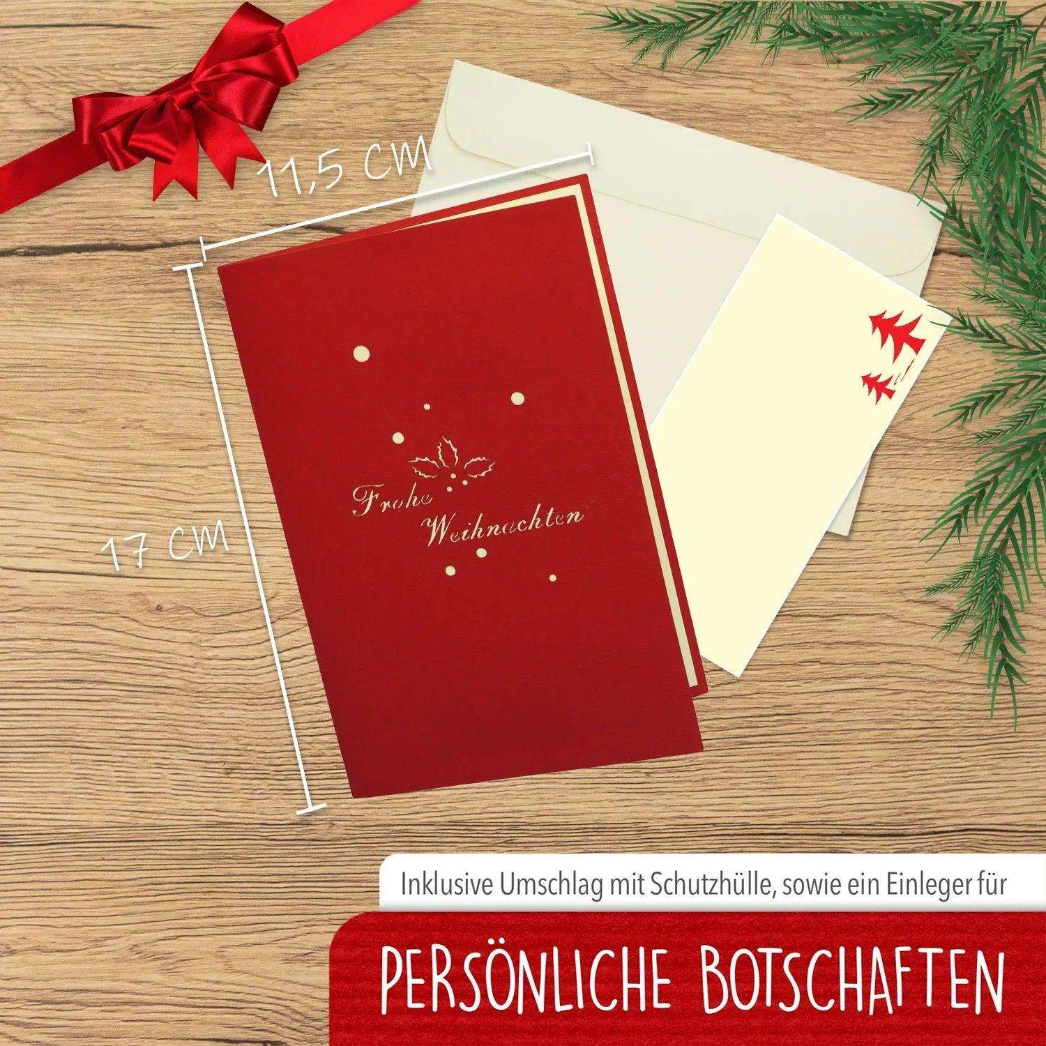 Pop Up Weihnachtskarte 3D - Rentier, N408 - LINPopUp
