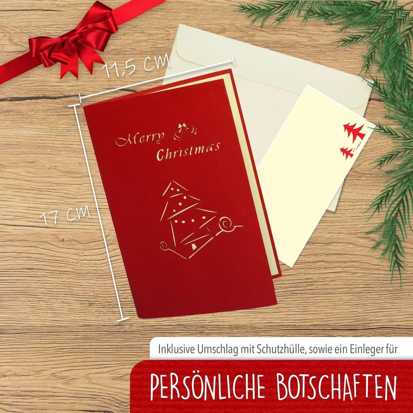 Pop Up Weihnachtskarte 3D - Schneemann Landschaft, N406 - LINPopUp