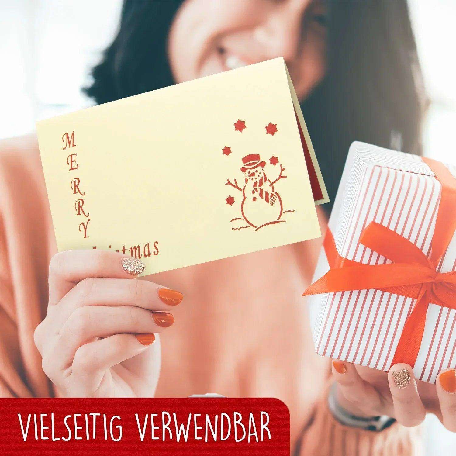 Pop Up Weihnachtskarte 3D - Weihnachtsbaum mit Schriftzug, N400 LINPopUp N400