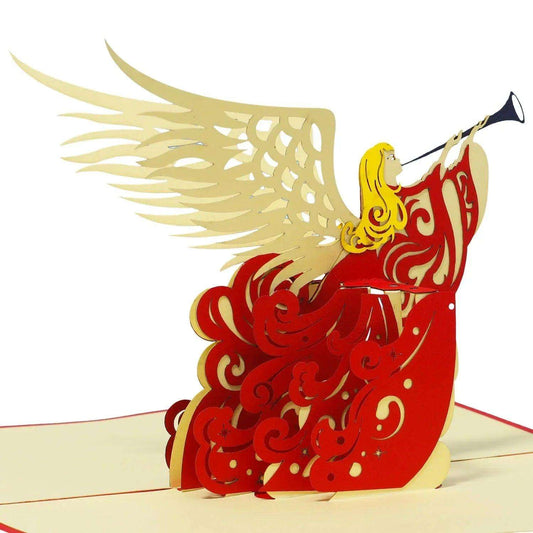 Pop Up Weihnachtskarte 3D - Weihnachtsengel, N450 - LINPopUp