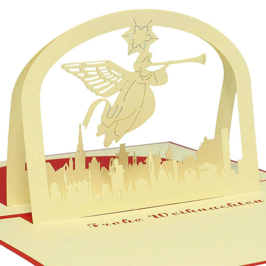 Pop Up Weihnachtskarte 3D - Weihnachtsengel, N407 - LINPopUp